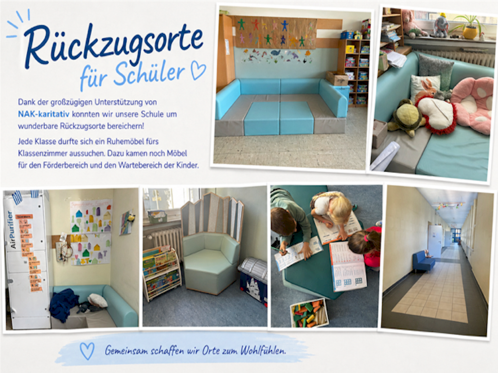 Rückzugsorte für Schüler und Lehrkräfte